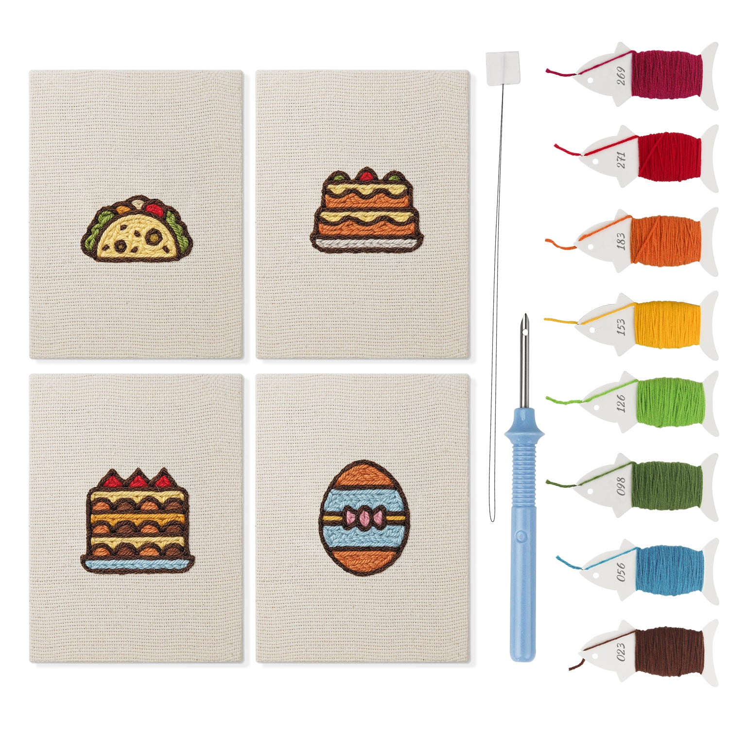 Snacks & Desserts 11 | Mini Punch Needle Kit
