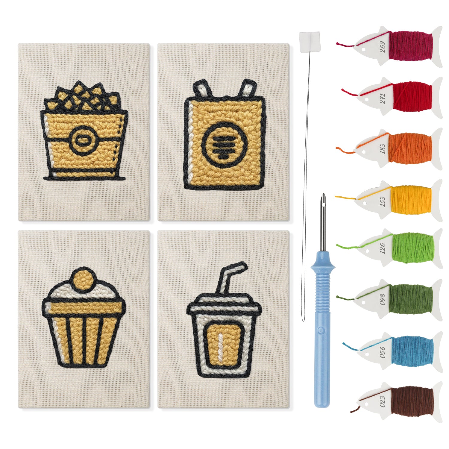 Fast Food 6 | Mini Punch Needle Kit