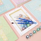 6 Mini Paintings - Paint & Pour Cocktail Set