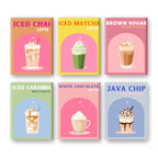 6 Mini Paintings - Colorful Coffee Deluxe Set