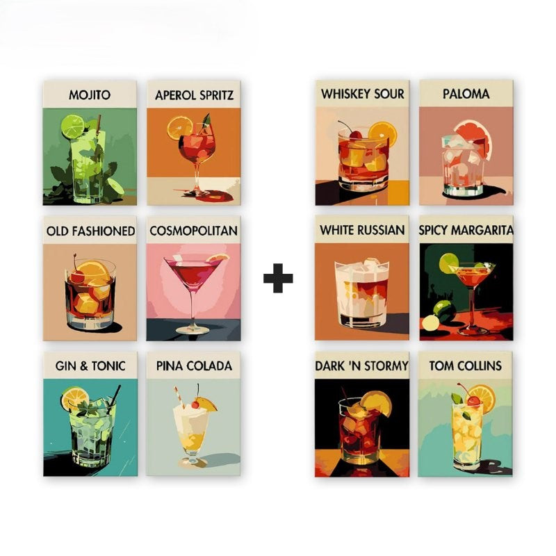 12 Mini Paintings | Deluxe Cocktail Bundle
