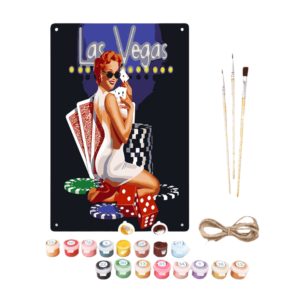 Metal Paint by Number Poster – Las Vegas