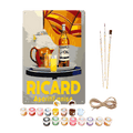 Metal Paint by Number Poster – Ricard Aperitif