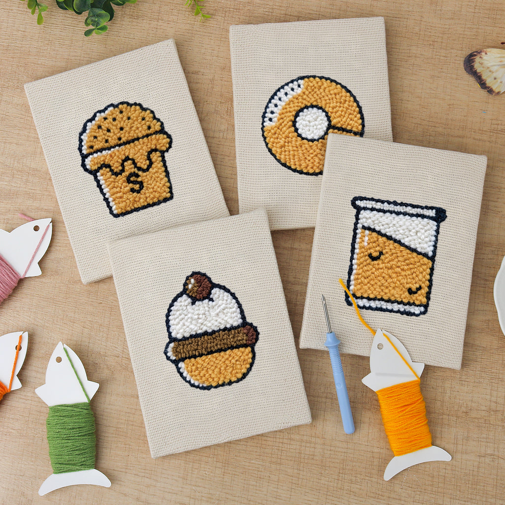 Snacks & Desserts 1 | Mini Punch Needle Kit