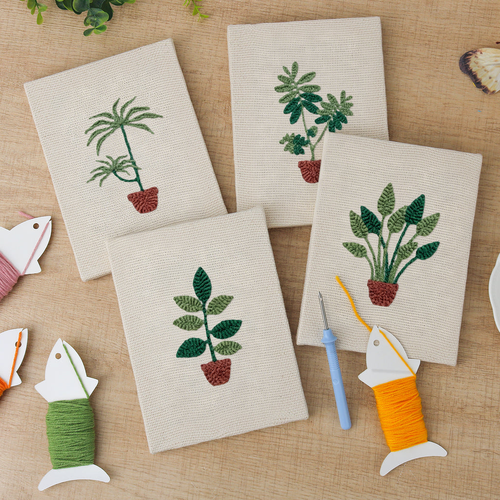 Potted Plants 15 | Mini Punch Needle Kit