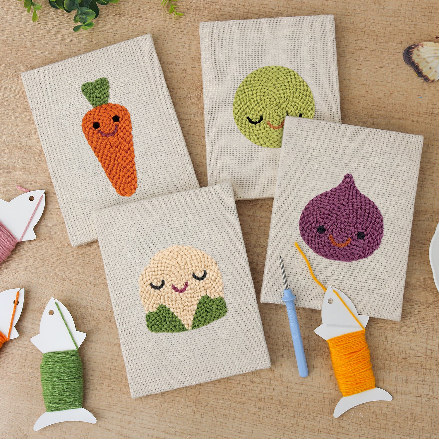 Fruits & Vegetables 33 | Mini Punch Needle Kit
