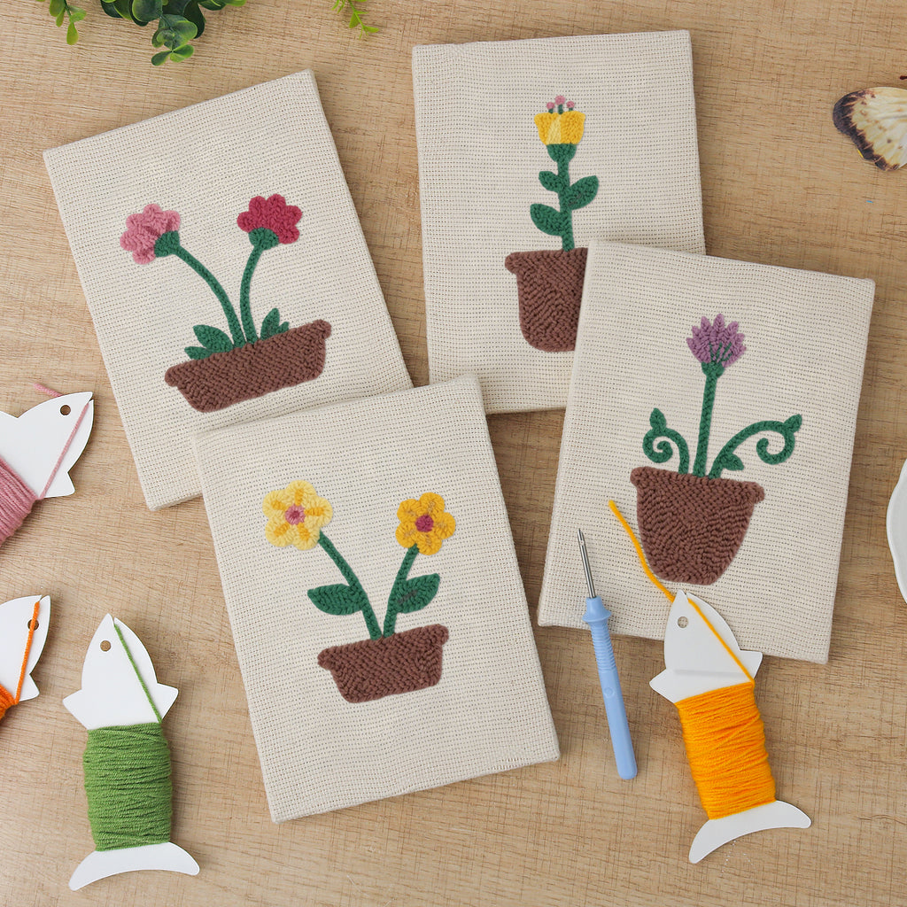 Floral Plants 2 | Mini Punch Needle Kit