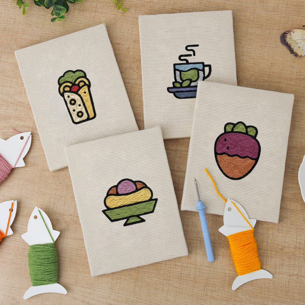Snacks & Desserts 14 | Mini Punch Needle Kit