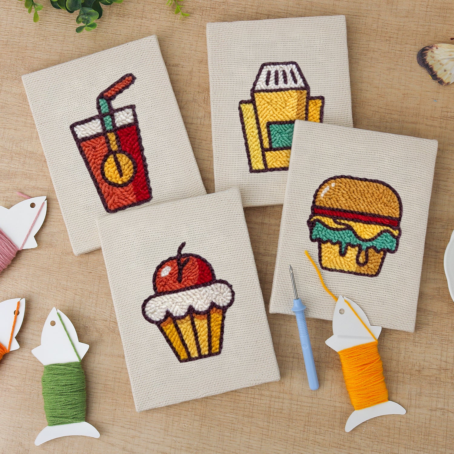 Fast Food 2 | Mini Punch Needle Kit