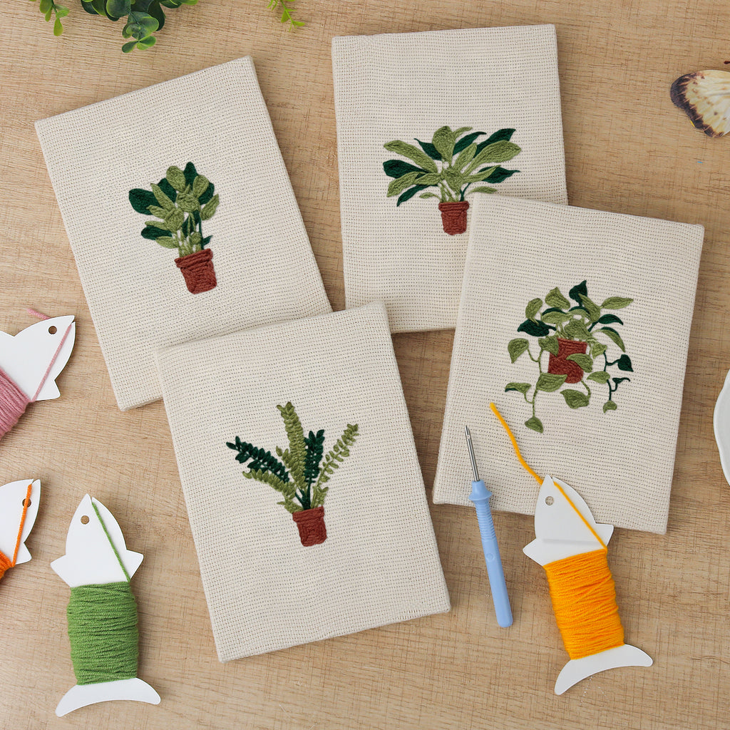 Potted Plants 14 | Mini Punch Needle Kit