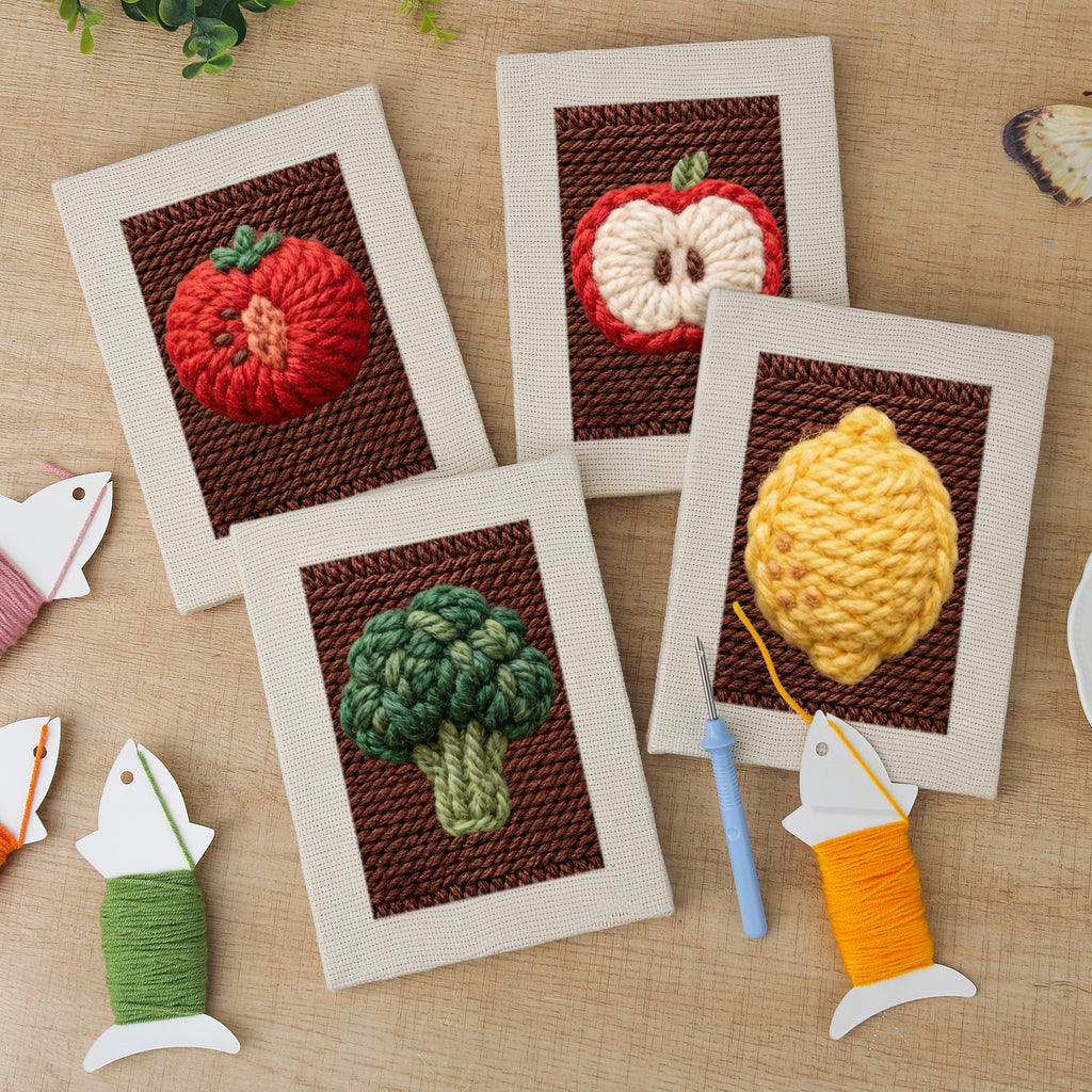 Fruits & Vegetables 17 | Mini Punch Needle Kit