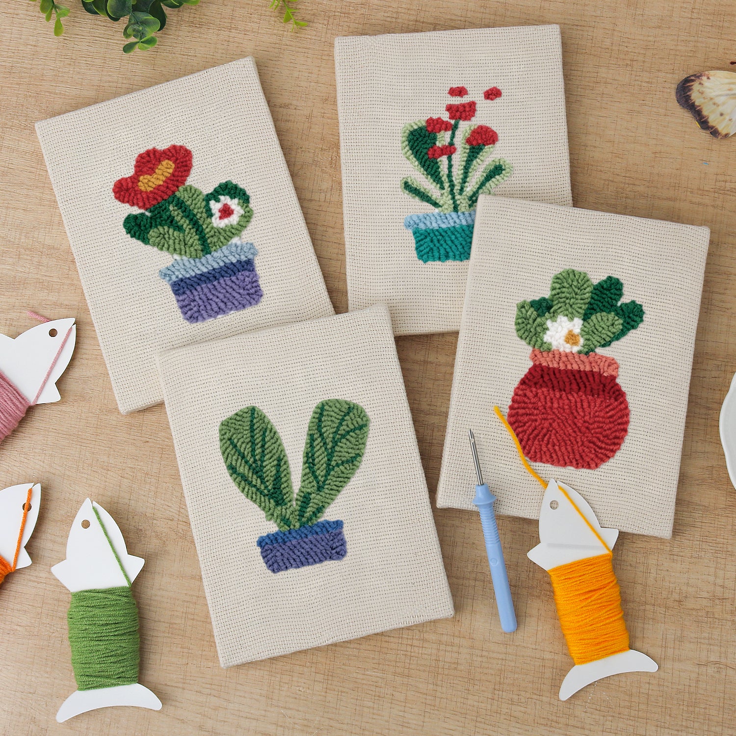 Potted Plants 7 | Mini Punch Needle Kit
