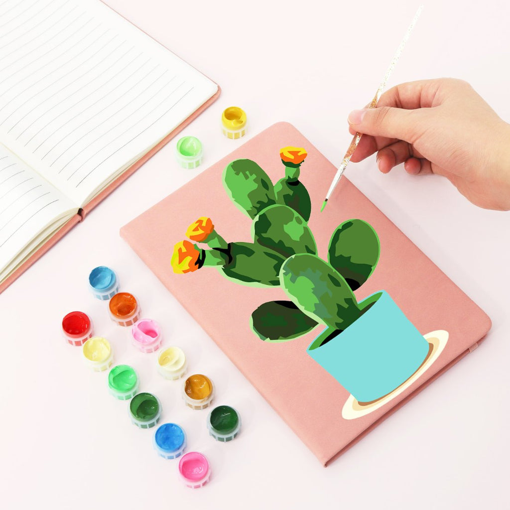 Paint by Number Notebook - Cactus | 2 Colors