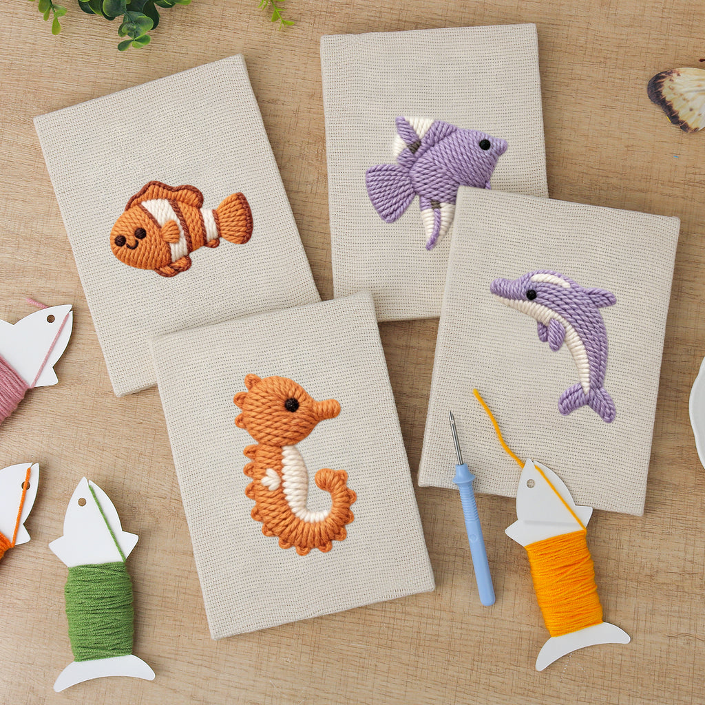 Sea Animals 2 | Mini Punch Needle Kit