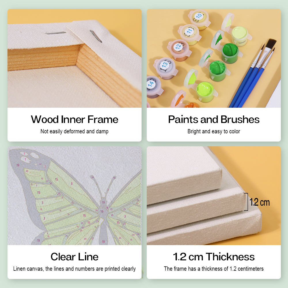 6 Mini Paintings | Butterfly Set