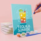 6 Mini Paintings - Paint & Pour Cocktail Set