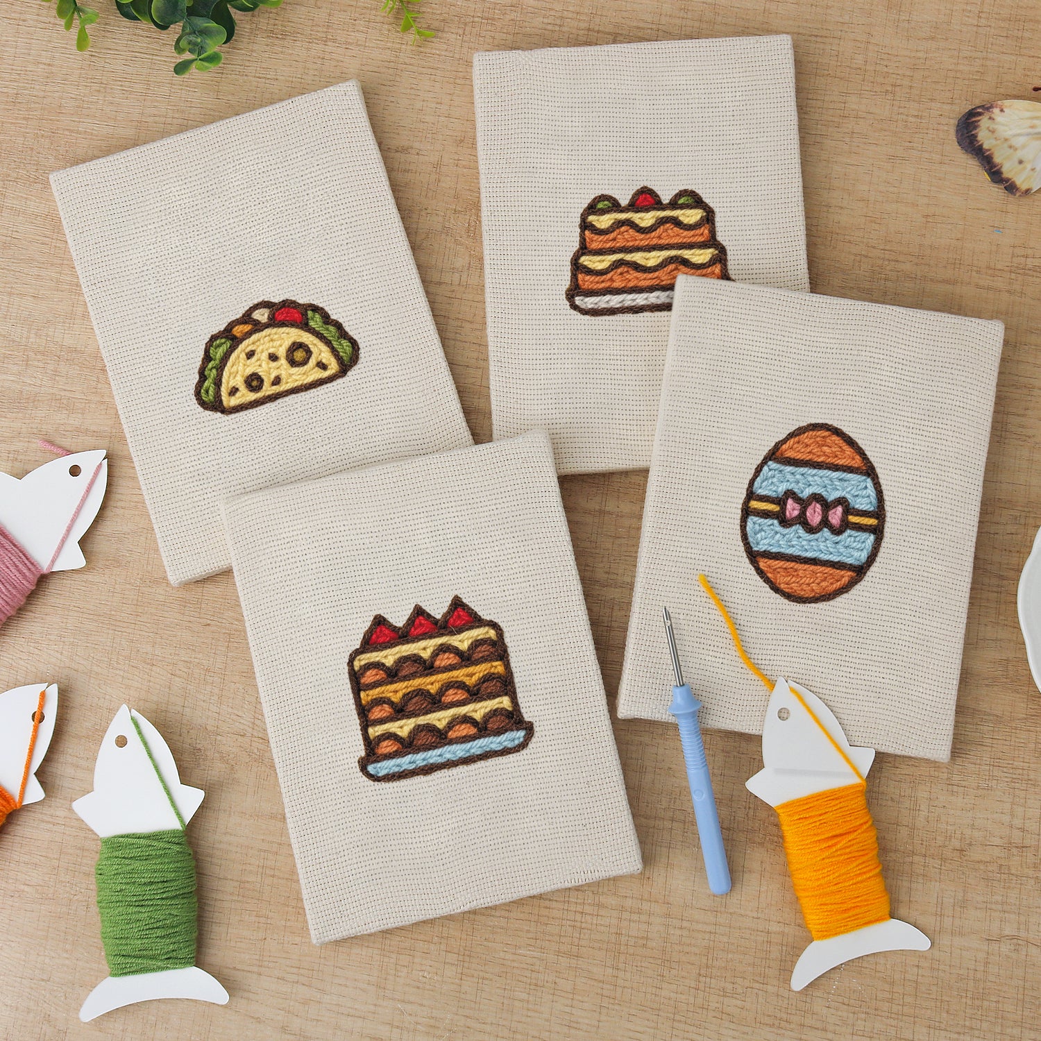 Snacks & Desserts 11 | Mini Punch Needle Kit