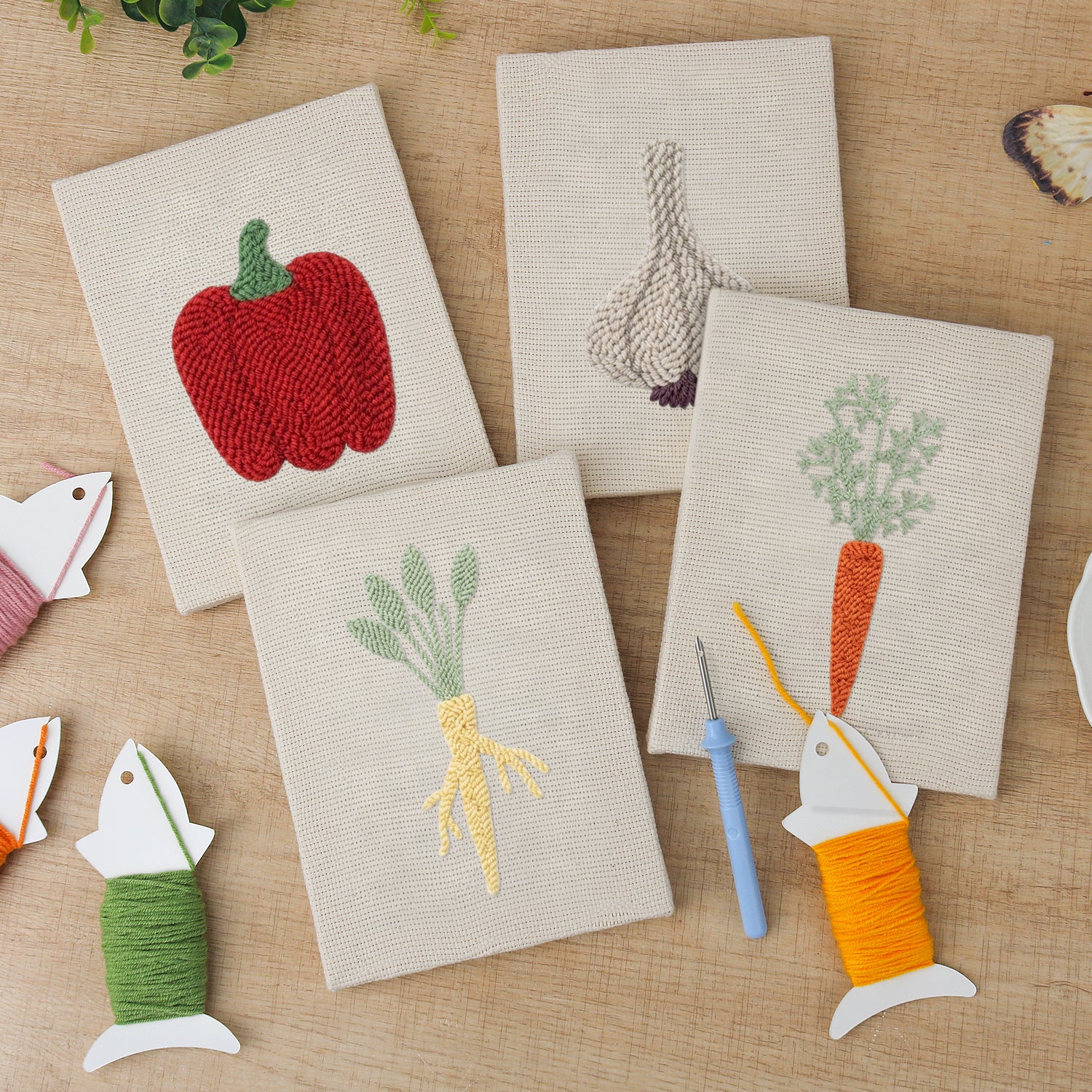Fruits & Vegetables 40 | Mini Punch Needle Kit