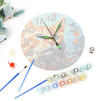Painting by Numbers Clock – Beautiful Cat