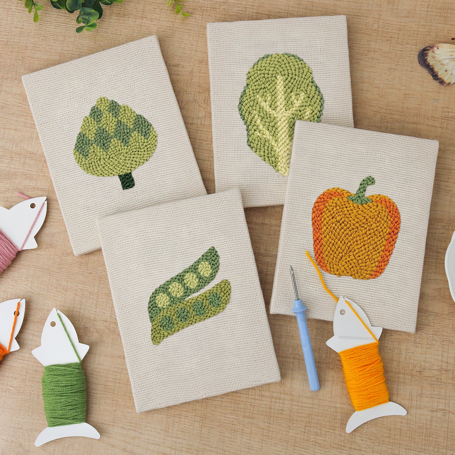 Fruits & Vegetables 28 | Mini Punch Needle Kit