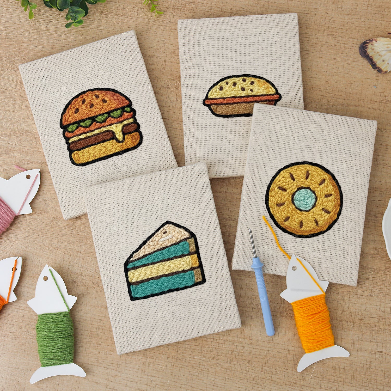 Snacks & Desserts 8 | Mini Punch Needle Kit