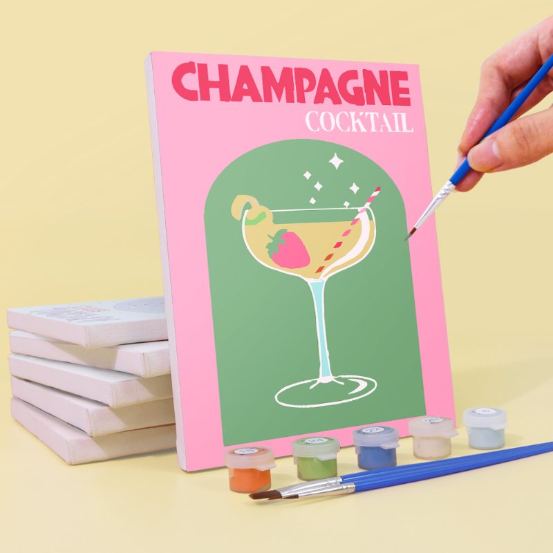 12 Mini Paintings | Colorful Cocktail Bundle