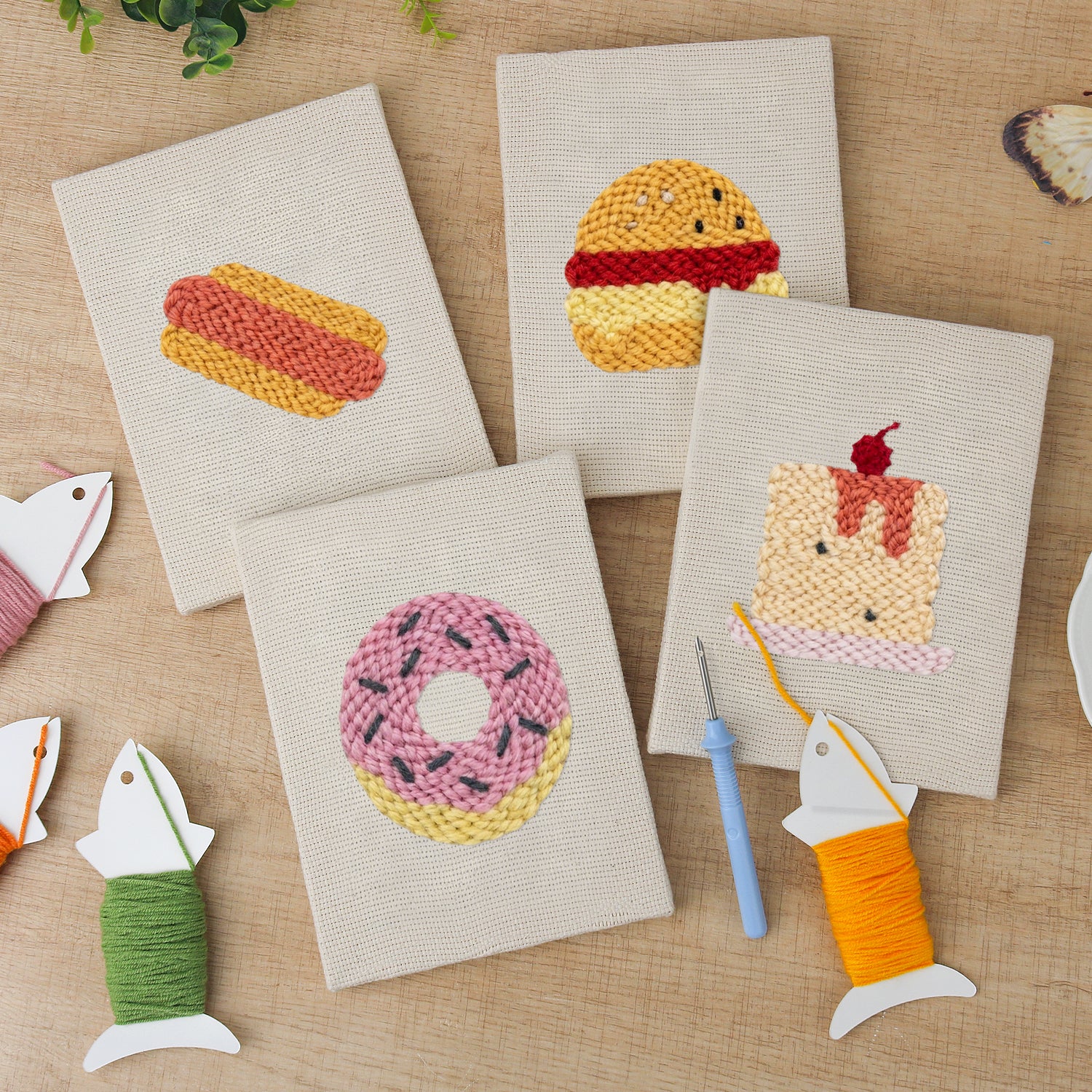 Snacks & Desserts 2 | Mini Punch Needle Kit