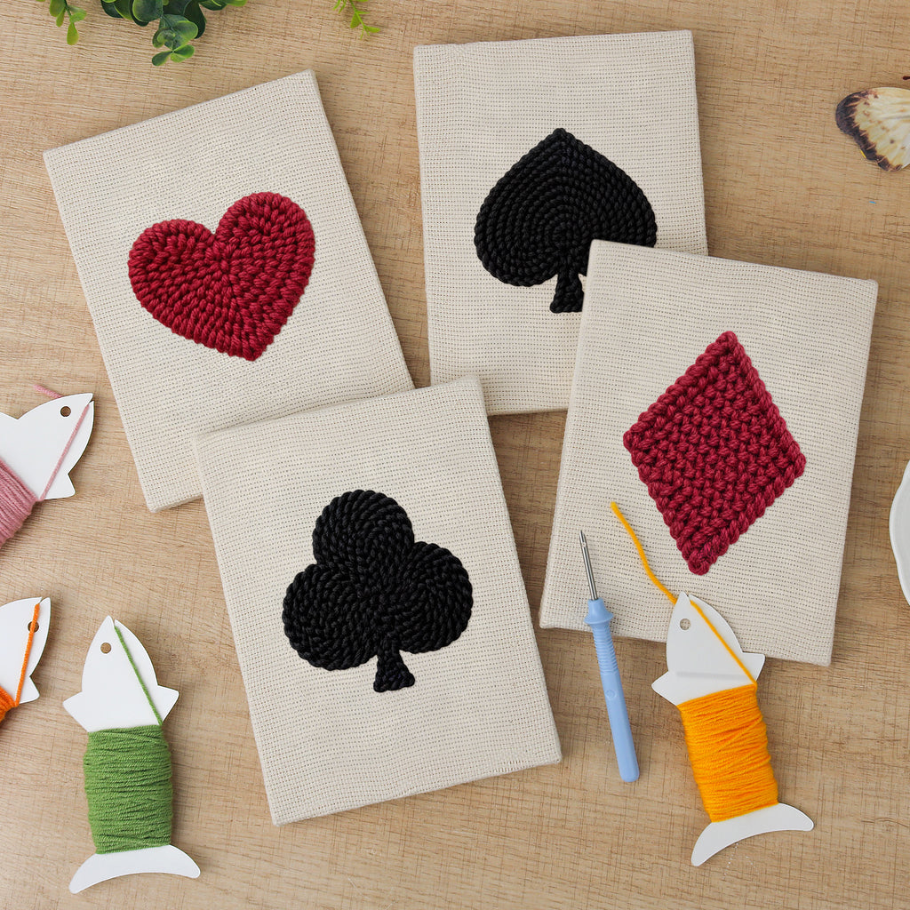 Playing Cards 1 | Mini Punch Needle Kit