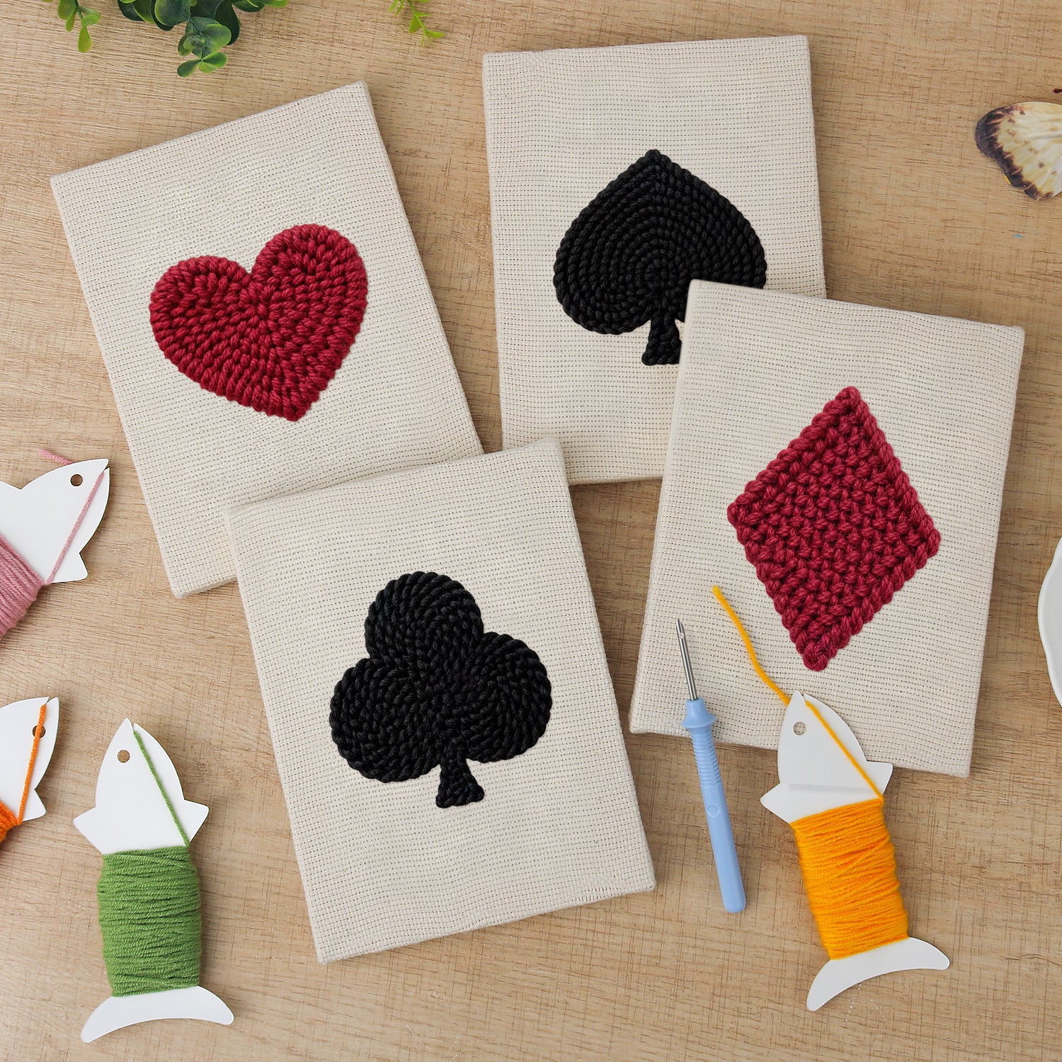 Playing Cards 1 | Mini Punch Needle Kit