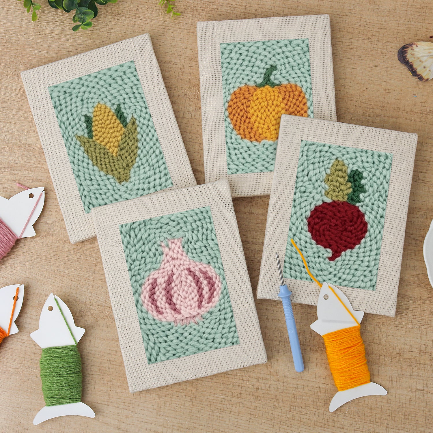 Fruits & Vegetables 37 | Mini Punch Needle Kit