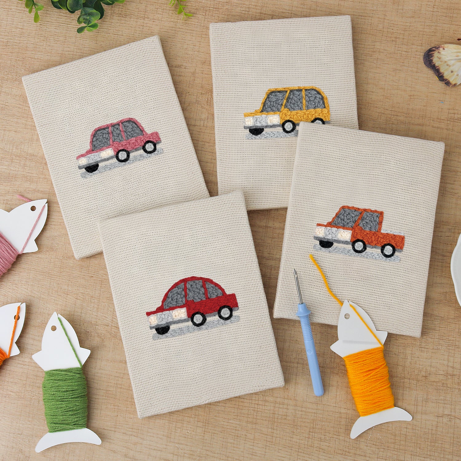 Traffic & Road Signs 2 | Mini Punch Needle Kit
