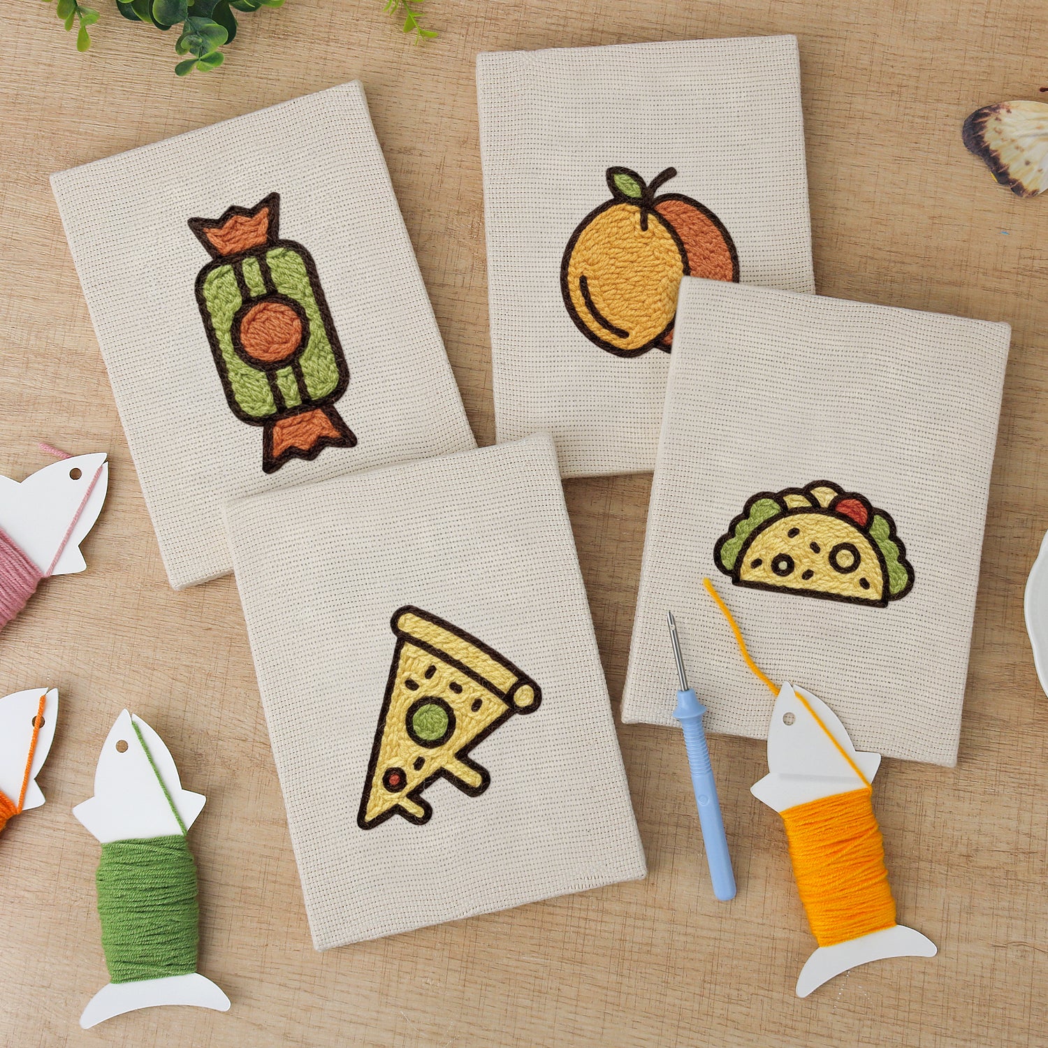 Fast Food 9 | Mini Punch Needle Kit