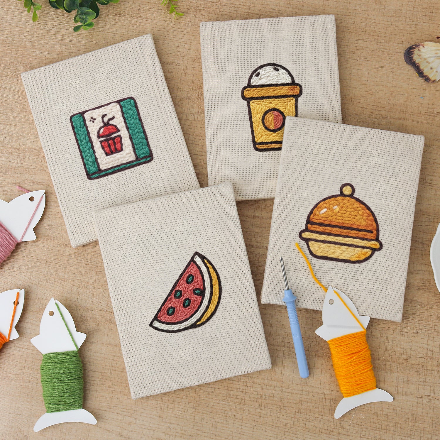 Snacks & Desserts 9 | Mini Punch Needle Kit
