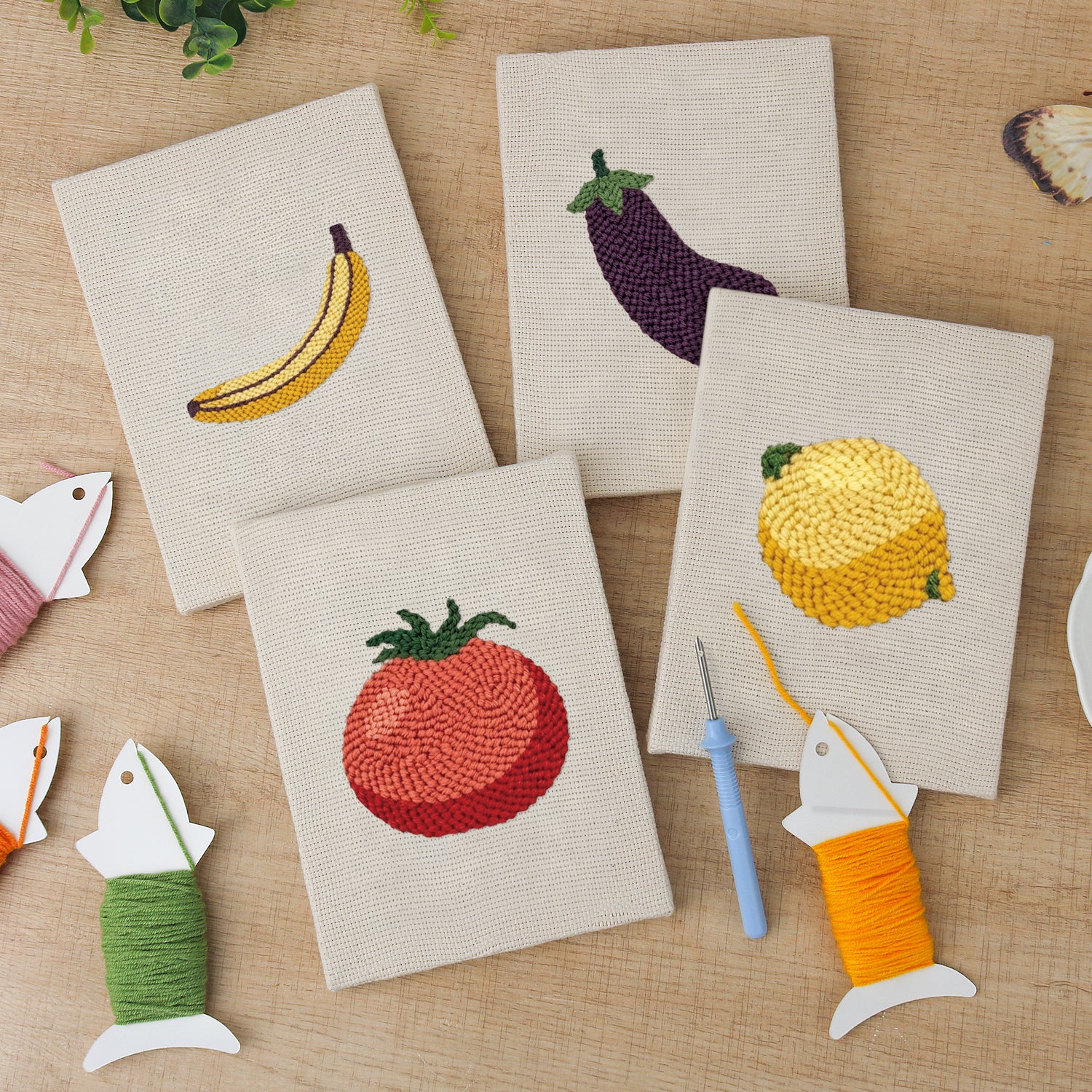 Fruits & Vegetables 25 | Mini Punch Needle Kit