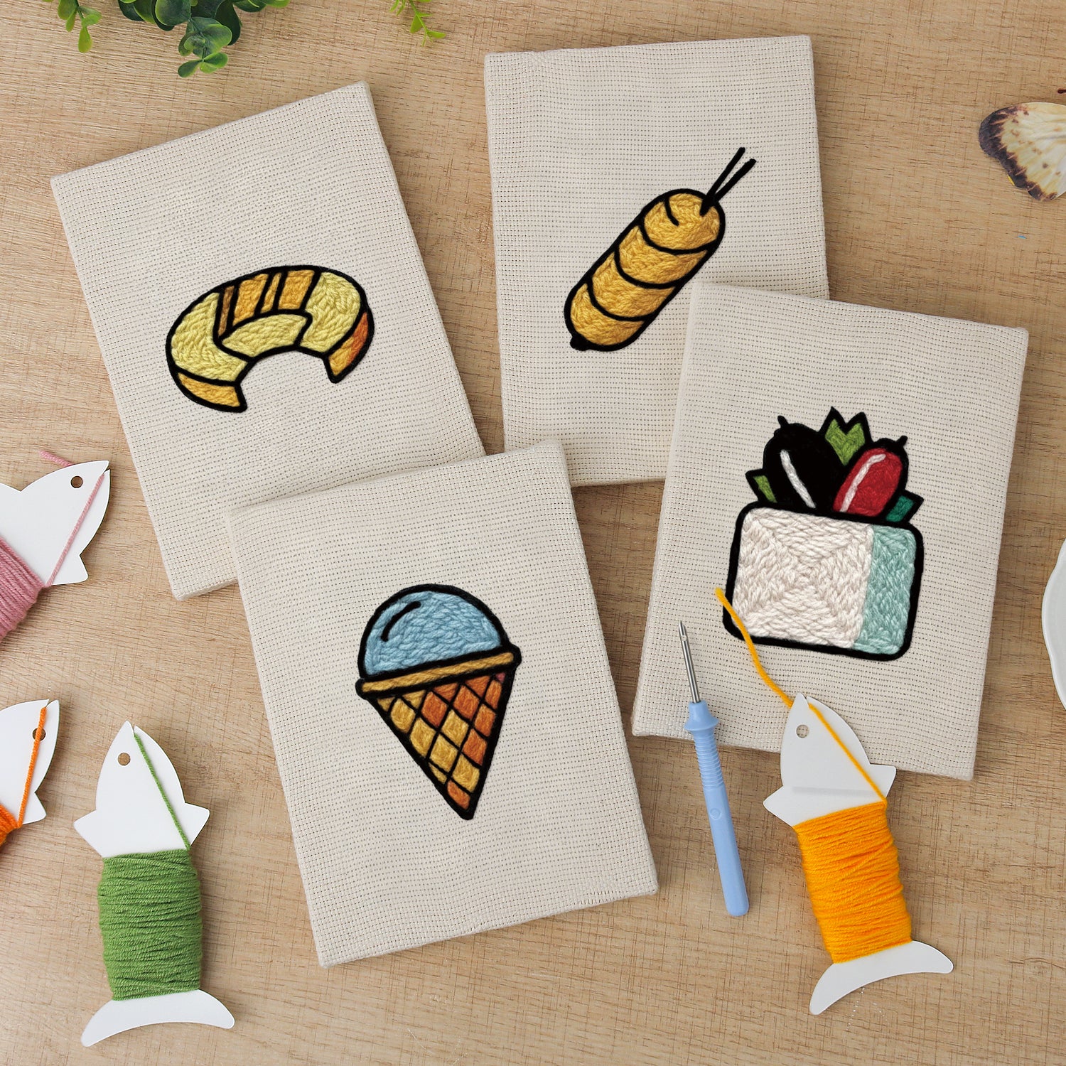 Snacks & Desserts 7 | Mini Punch Needle Kit