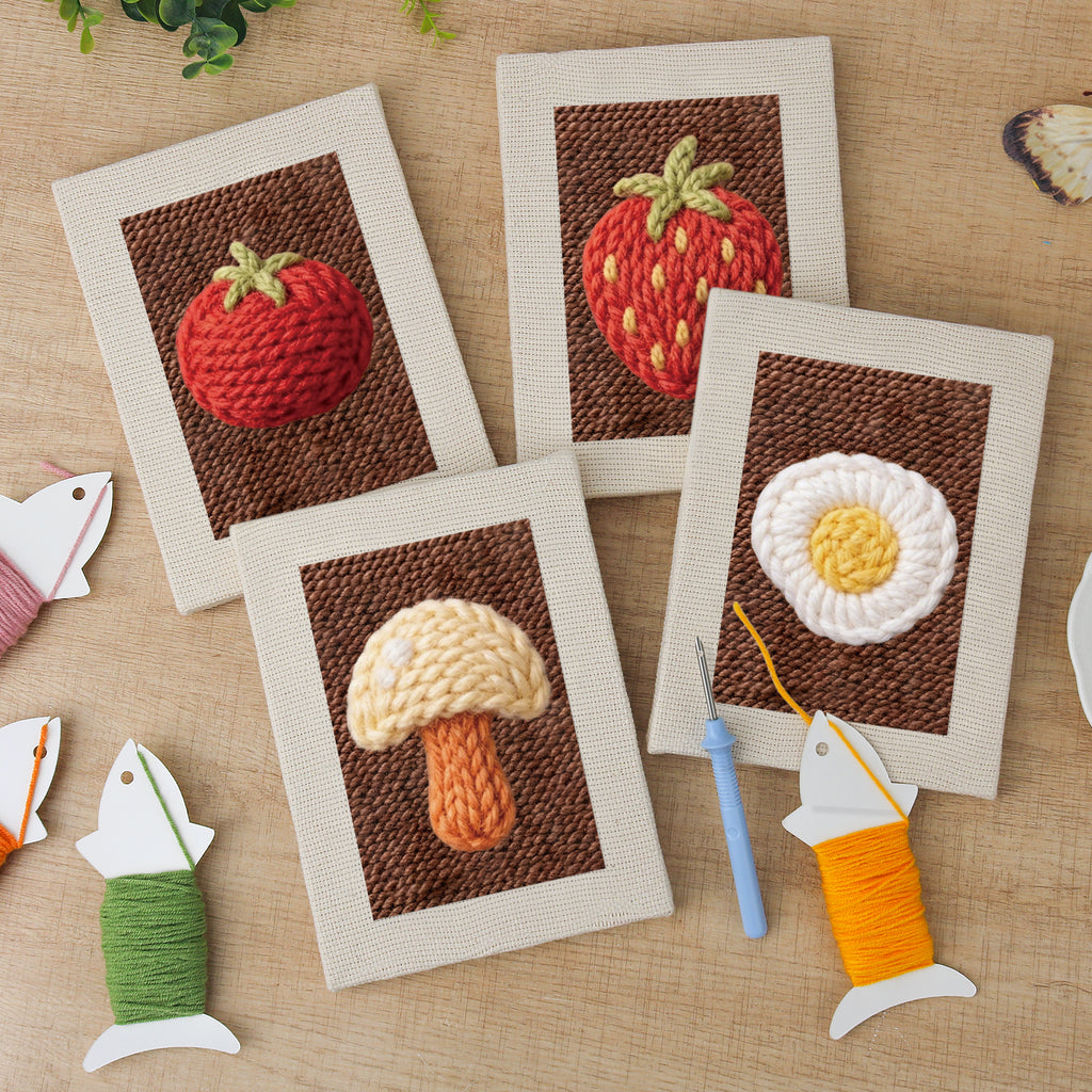 Fruits & Vegetables 9 | Mini Punch Needle Kit
