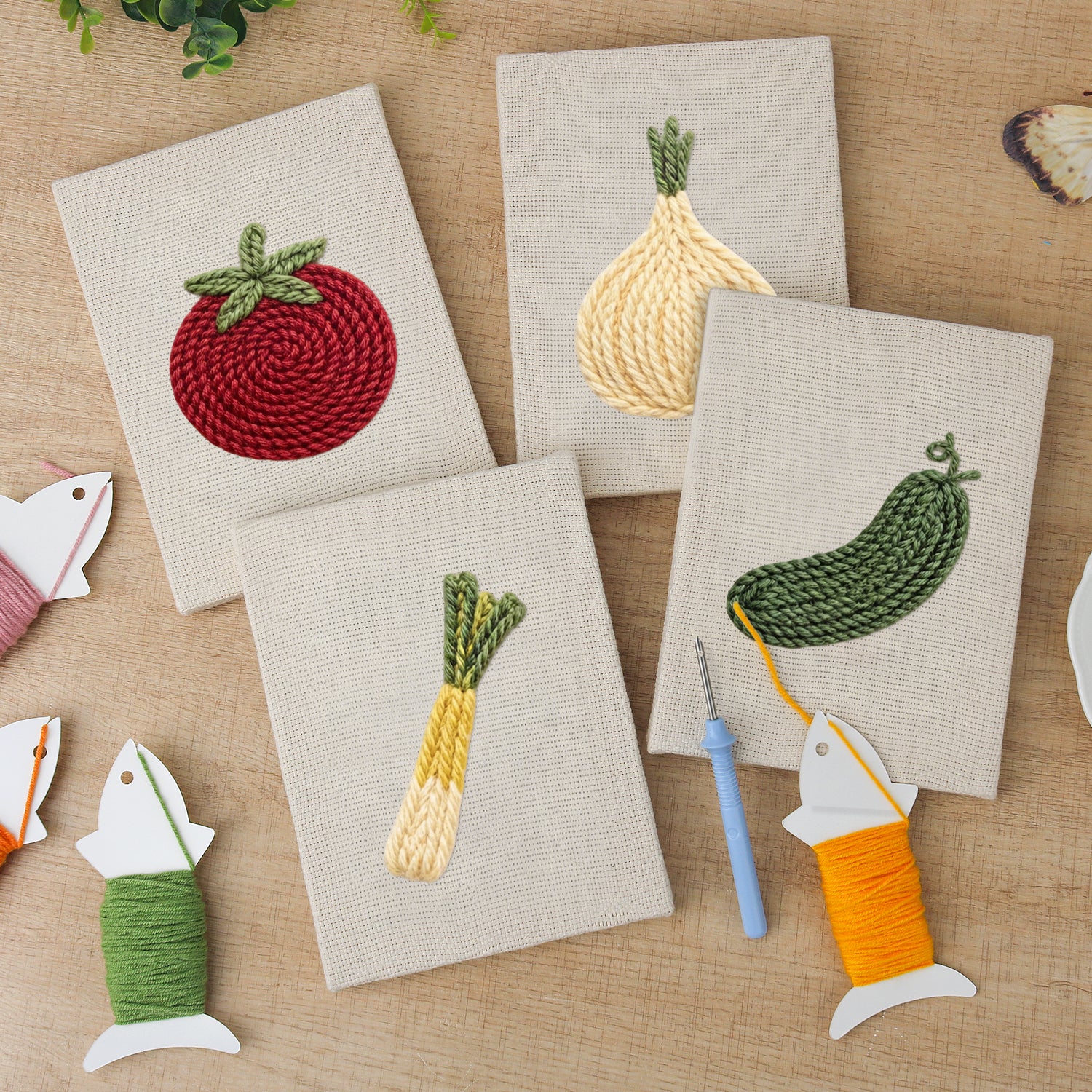 Fruits & Vegetables 16 | Mini Punch Needle Kit