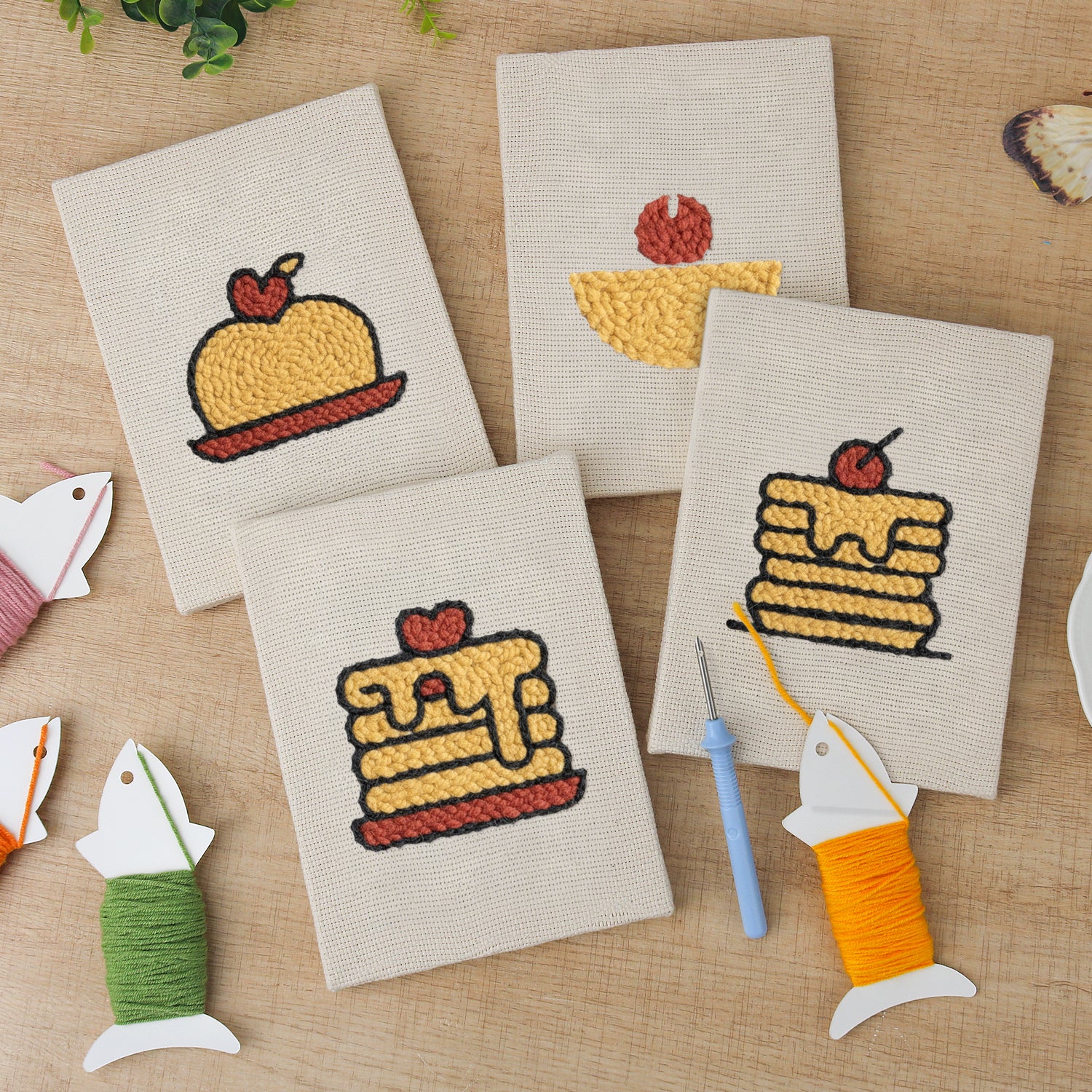 Snacks & Desserts 6 | Mini Punch Needle Kit