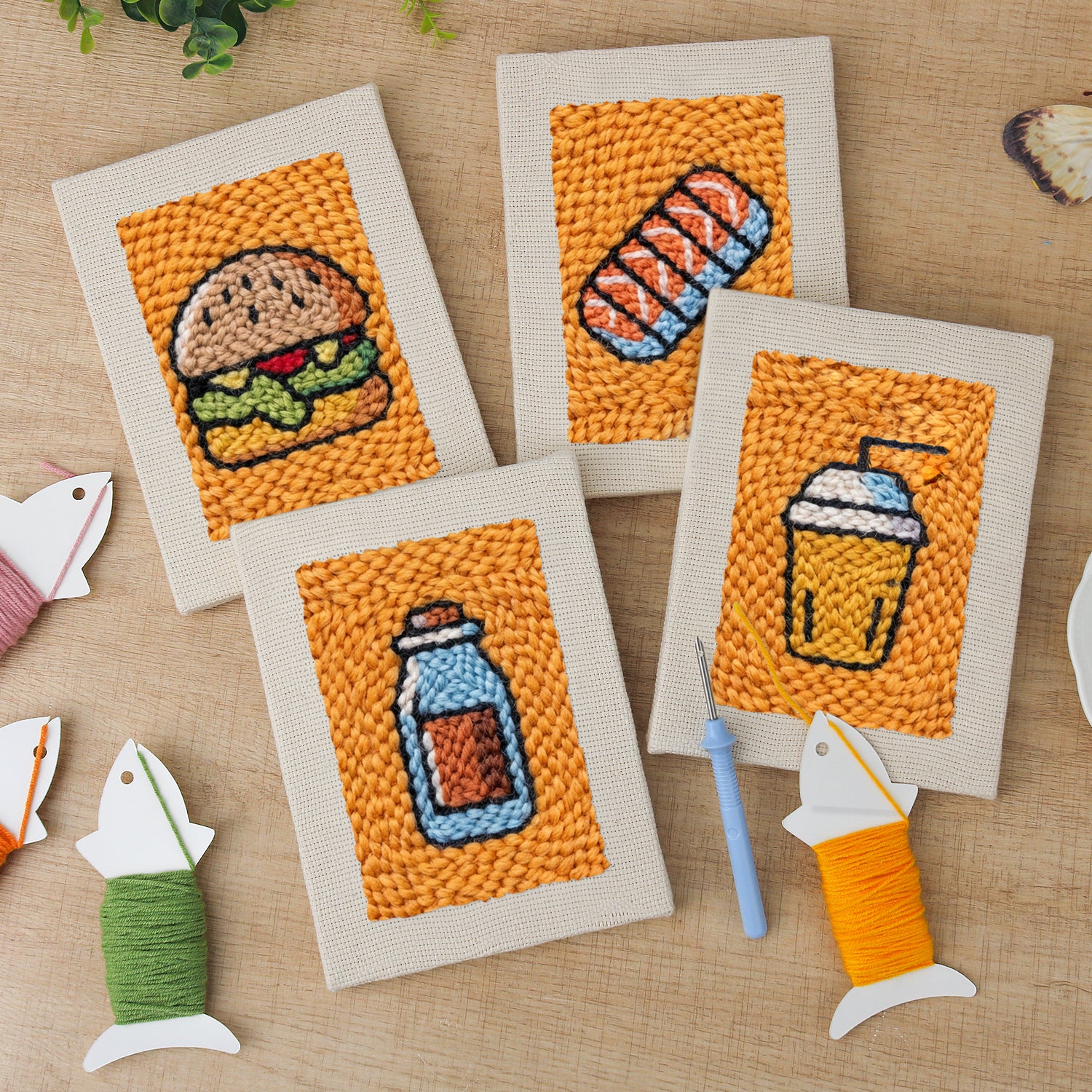 Fast Food 11 | Mini Punch Needle Kit