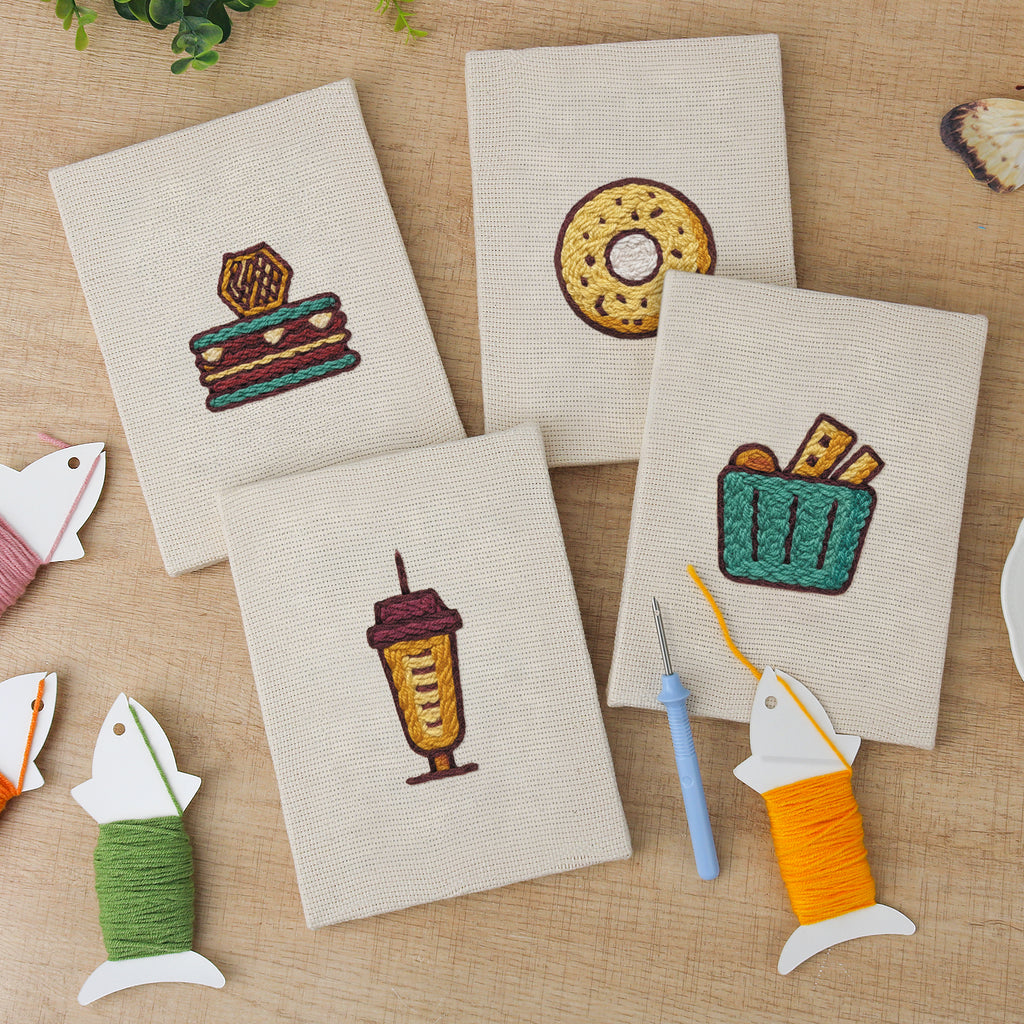 Snacks & Desserts 10 | Mini Punch Needle Kit