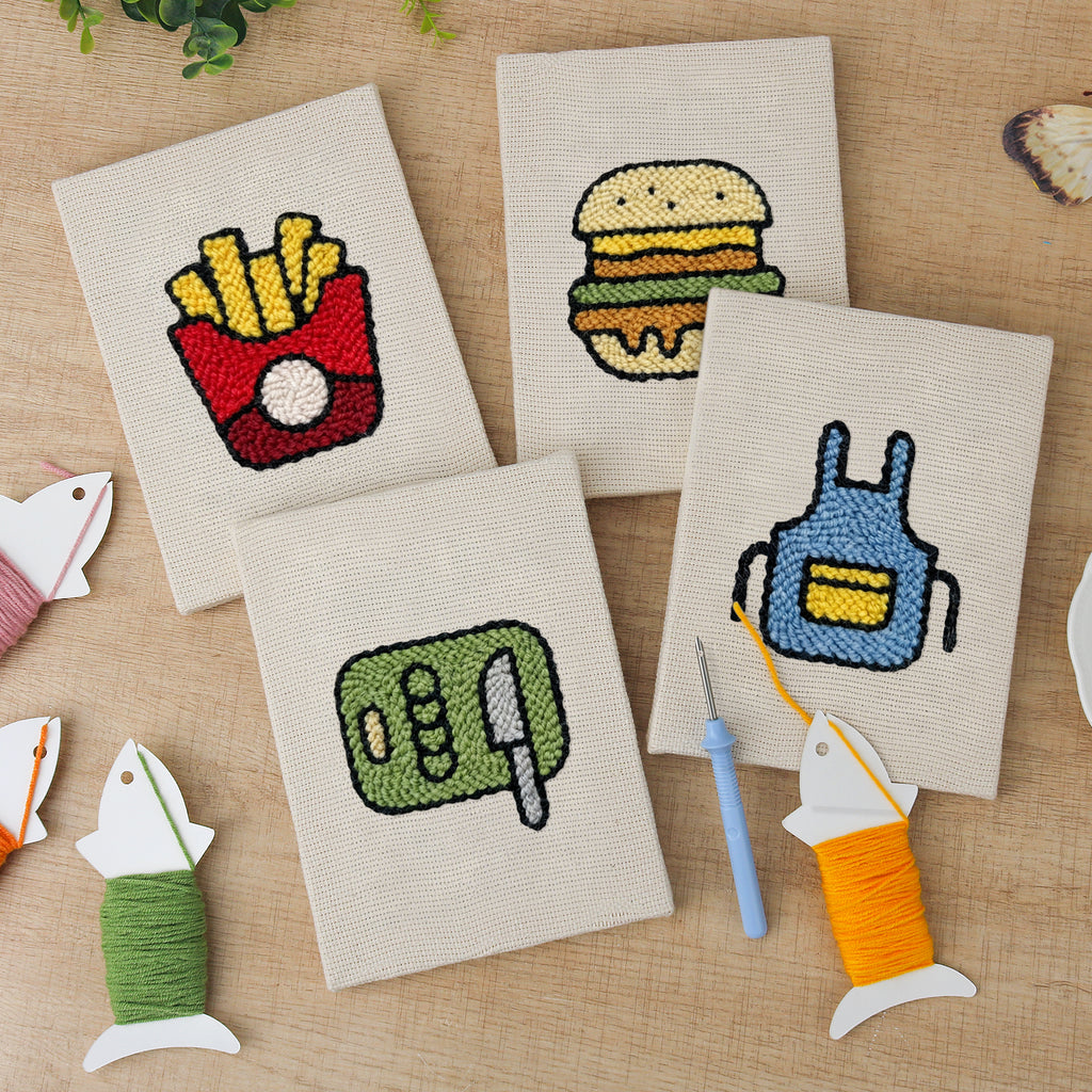 Fast Food 4 | Mini Punch Needle Kit