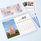 Paint by Numbers Calendar 2026 | Famous Landmarks Edition