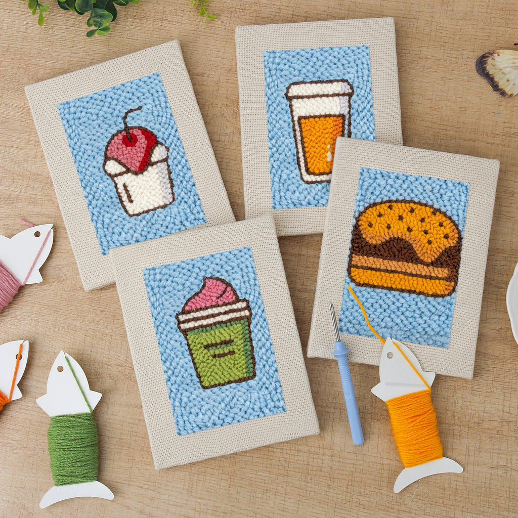 Snacks & Desserts 17 | Mini Punch Needle Kit