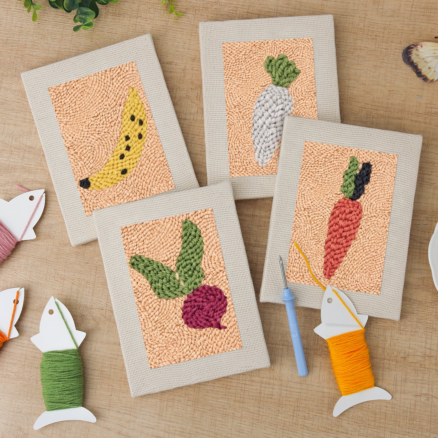 Fruits & Vegetables 20 | Mini Punch Needle Kit