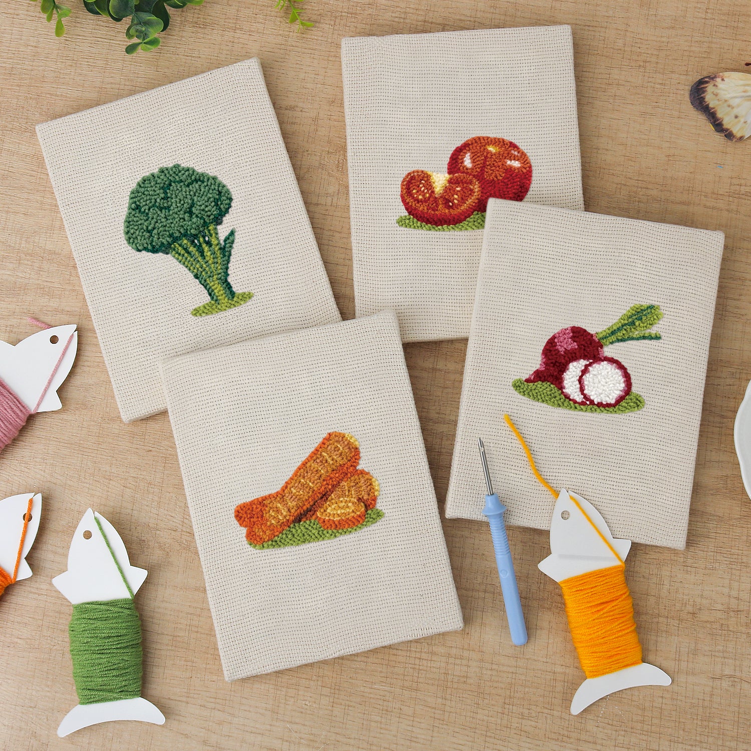 Fruits & Vegetables 8 | Mini Punch Needle Kit