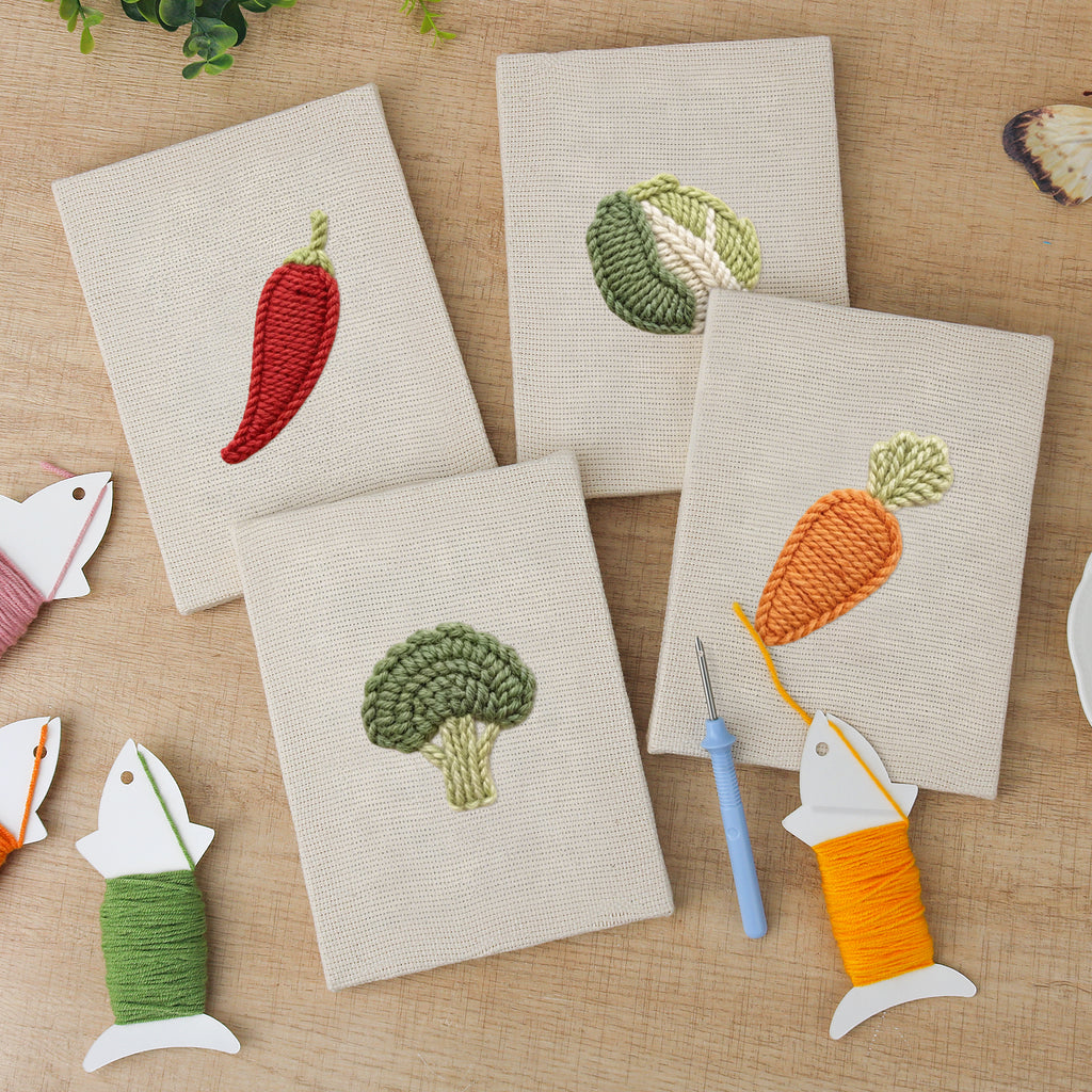 Fruits & Vegetables 13 | Mini Punch Needle Kit