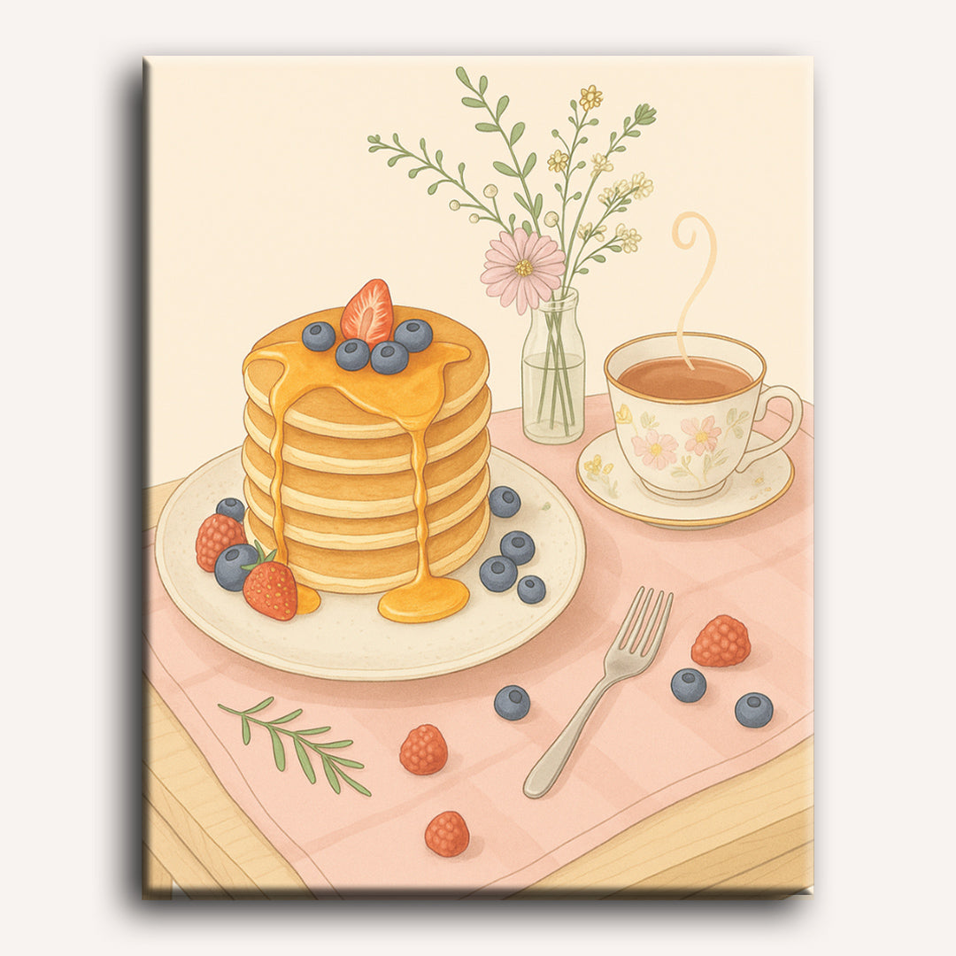 Pancakes with Love | Paint by Number