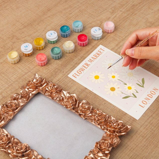 Mini Painting with Picture Frame – Flower Market London
