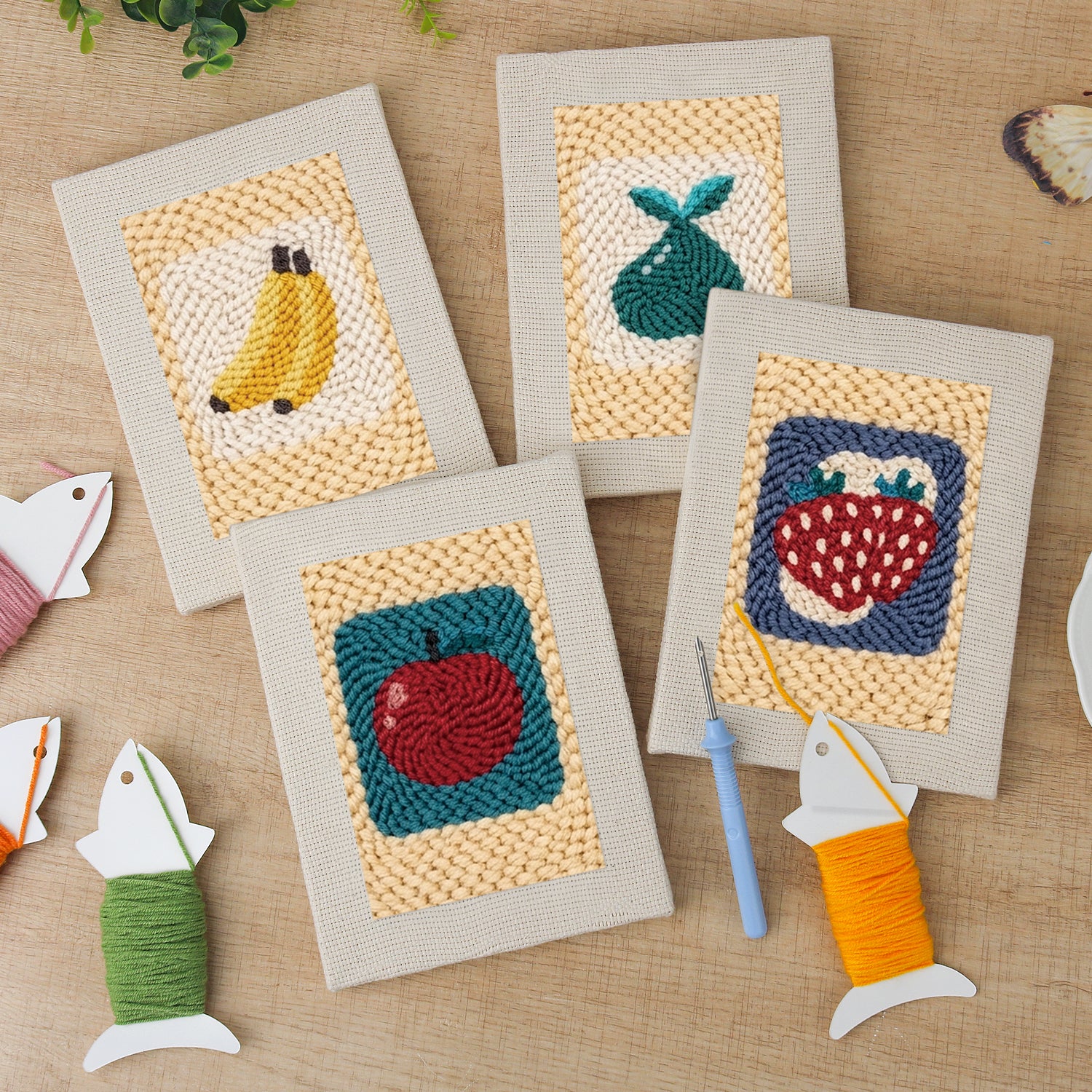 Fruits & Vegetables 34 | Mini Punch Needle Kit