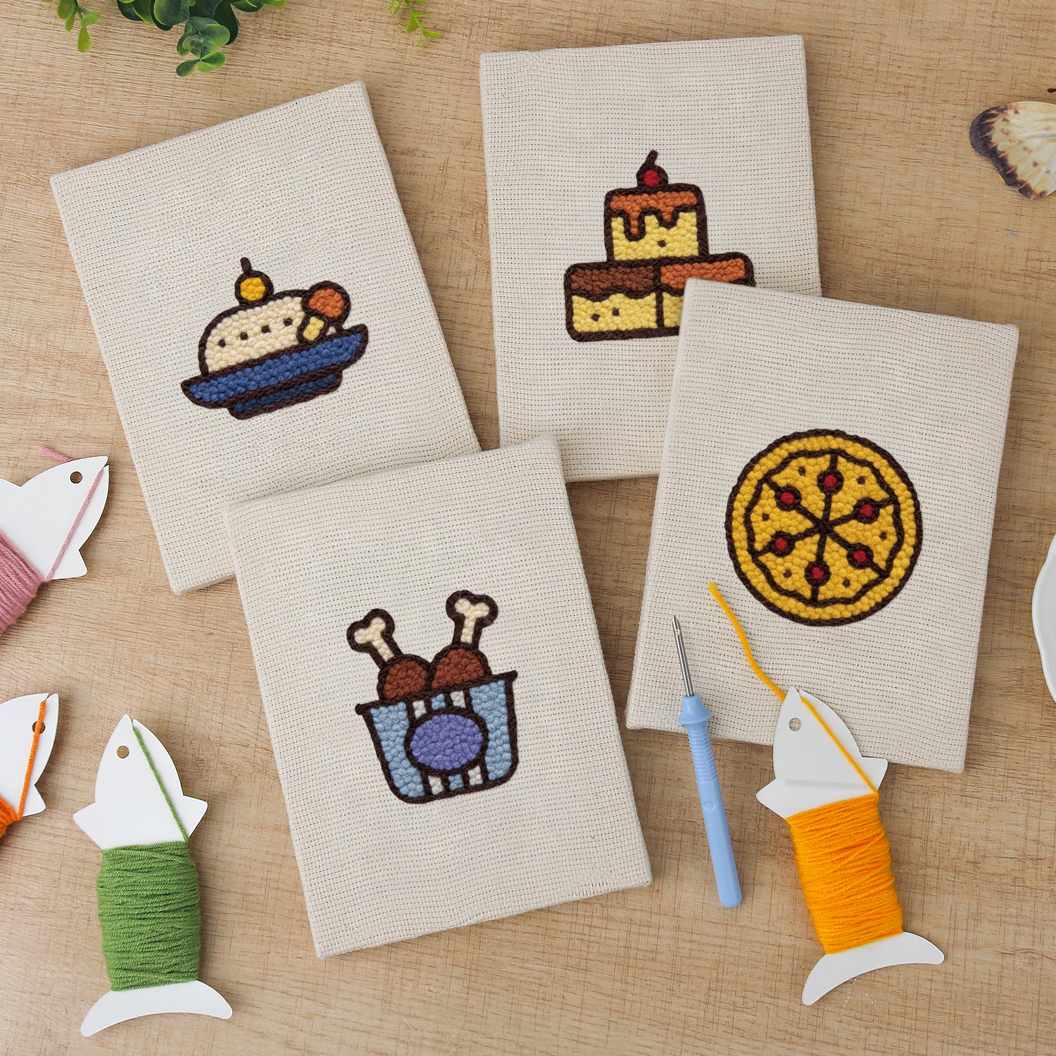 Fast Food 10 | Mini Punch Needle Kit